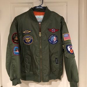 NWT Flightline Bomber Jacket - Sz 14/16